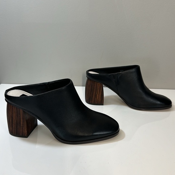 Sanctuary Boss Black Leather Mules Size 7 - Picture 2 of 14